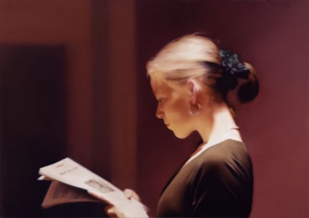 Girl reading a letter by Gerhard Richter