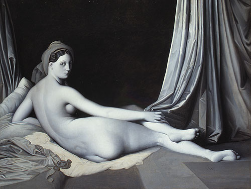 Odalisque in Grisaille by Jean-Auguste-Dominique Ingres
