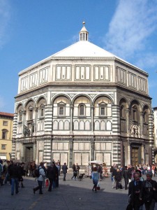 The Florence Baptistery or Battistero di San Giovanni