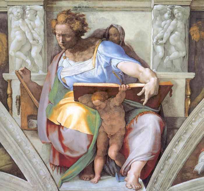The prophet Daniel, the Sistine Chapel ceiling