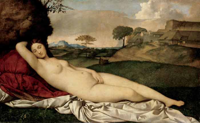 Venetian Painting Techniques during the Italian Renaissance Sleeping Venus by Giorgione Titian