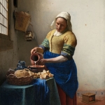 how-to-oil-paint-thick-woolen-fabric Vermeer 1