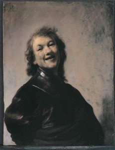 The 1628 self-portrait "Rembrandt Laughing,"