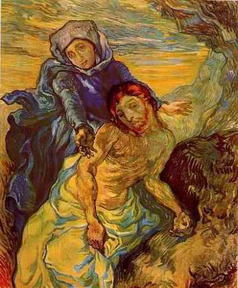 Pieta van Gogh-how-to-oil-painting