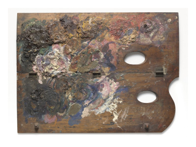 Palettes of Famous Artists. Art materials