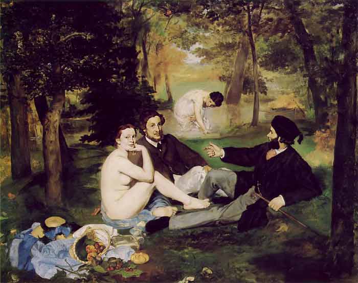 Clothed-male-naked-female-fine-art-Édouard Manet