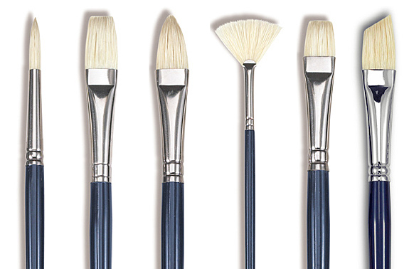 Oil painting essential materials: Bristle and Sable BRUSHES - Web Art ...